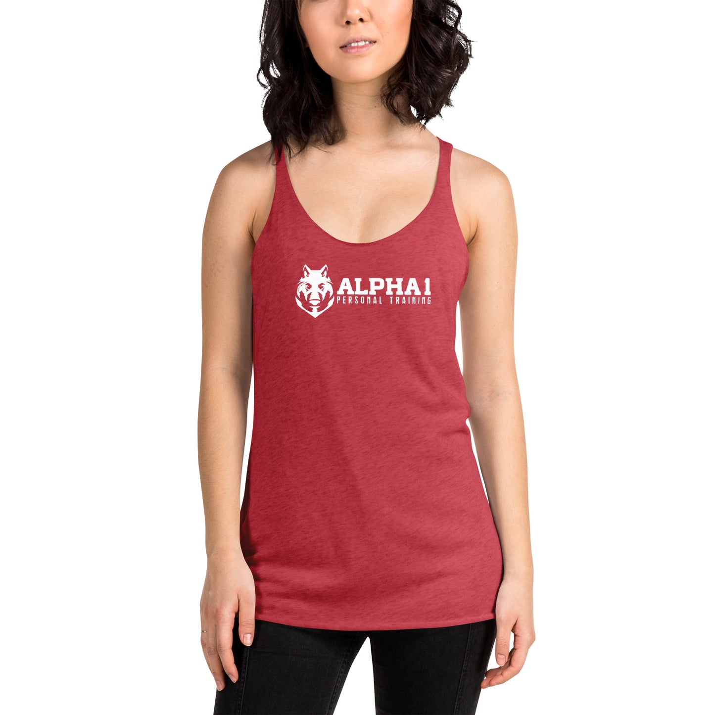Alpha 1 Personal Training Basic Women's Racerback Tank Top