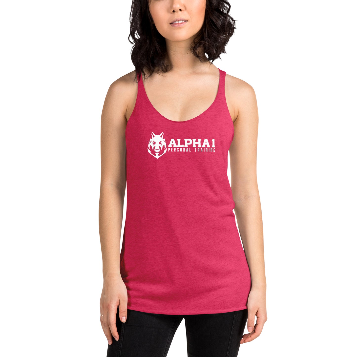 Alpha 1 Personal Training Basic Women's Racerback Tank Top