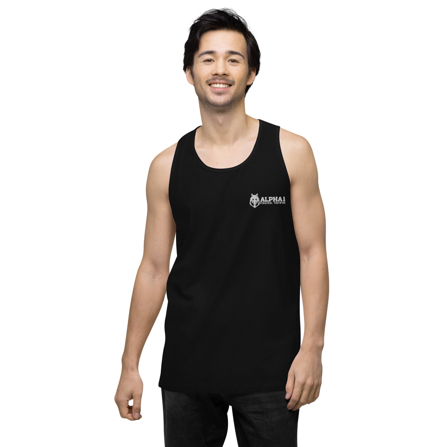 Alpha 1 Personal Training Sleeveless Mens Workout Tank Top