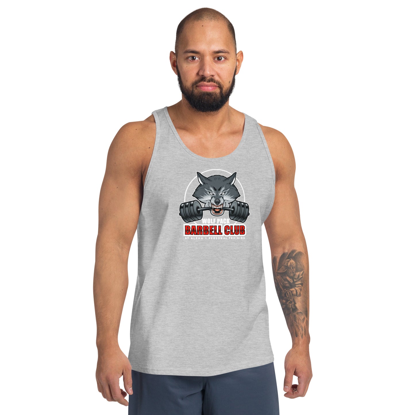 Barbell Club Unisex Workout Graphic Tank Tops for Men