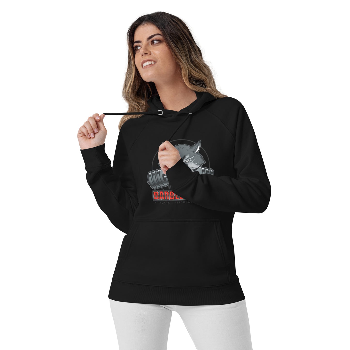 Barbell Club Unisex eco raglan hoodie