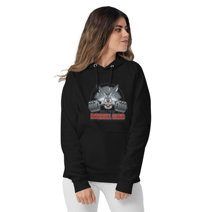 Barbell Club Unisex eco raglan hoodie