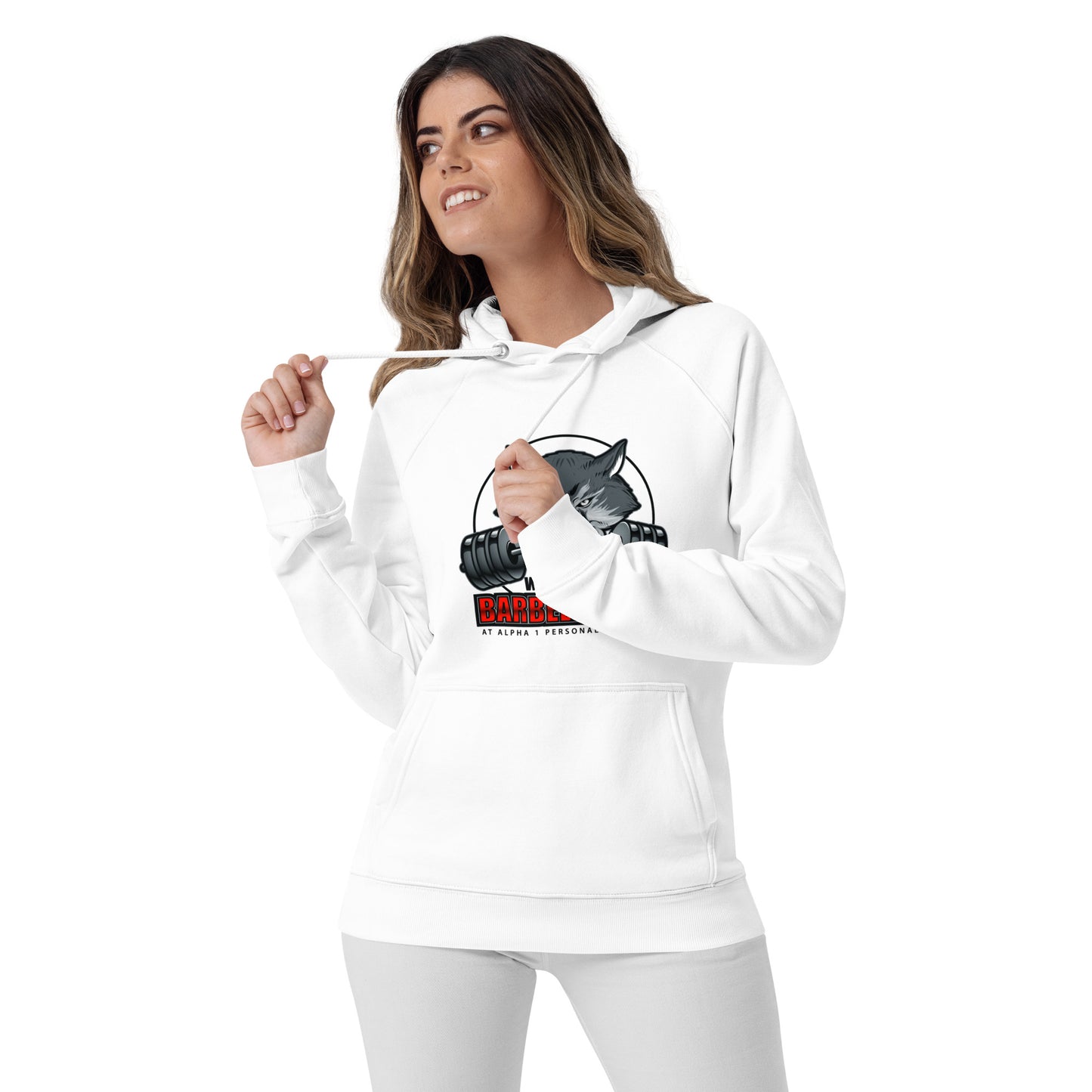 Barbell Club Unisex eco raglan hoodie