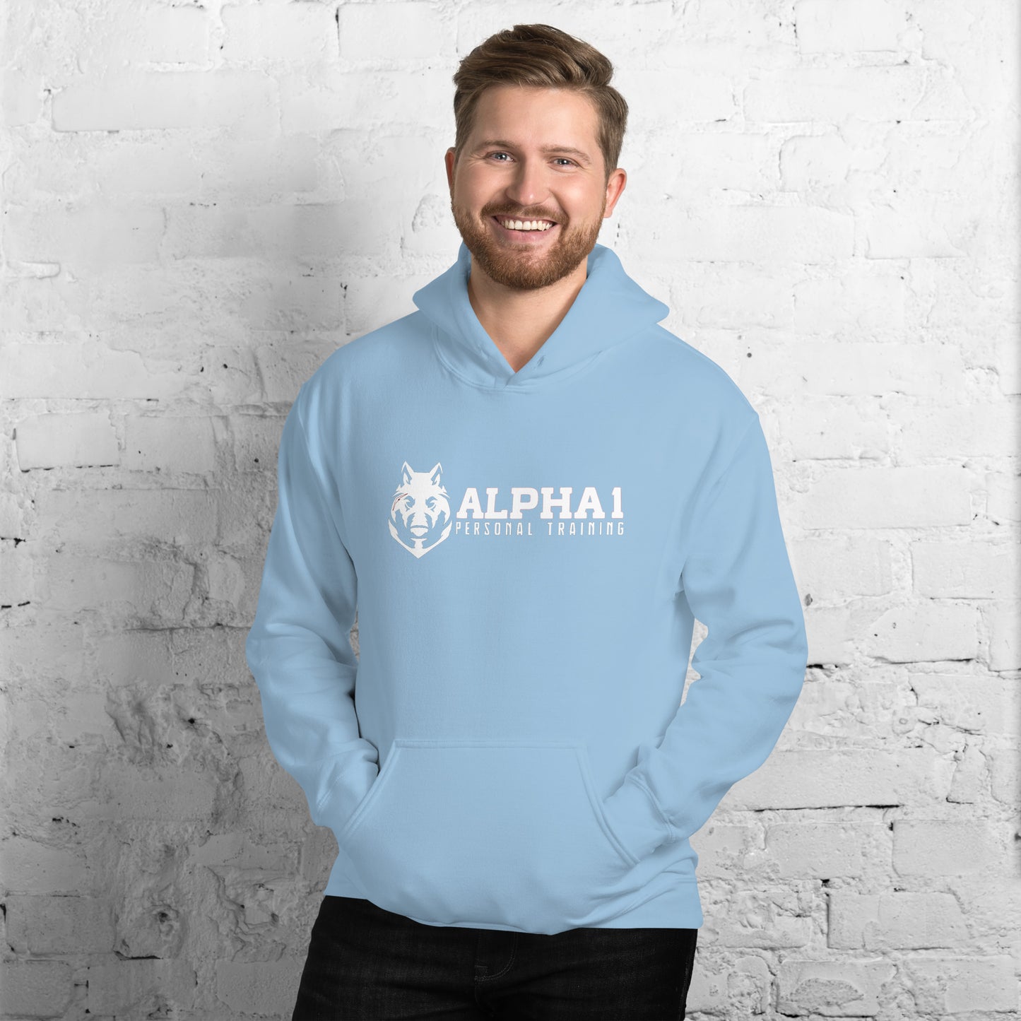 Alpha 1 Personal Training Printed Cotton Pullover Hoodie for Men