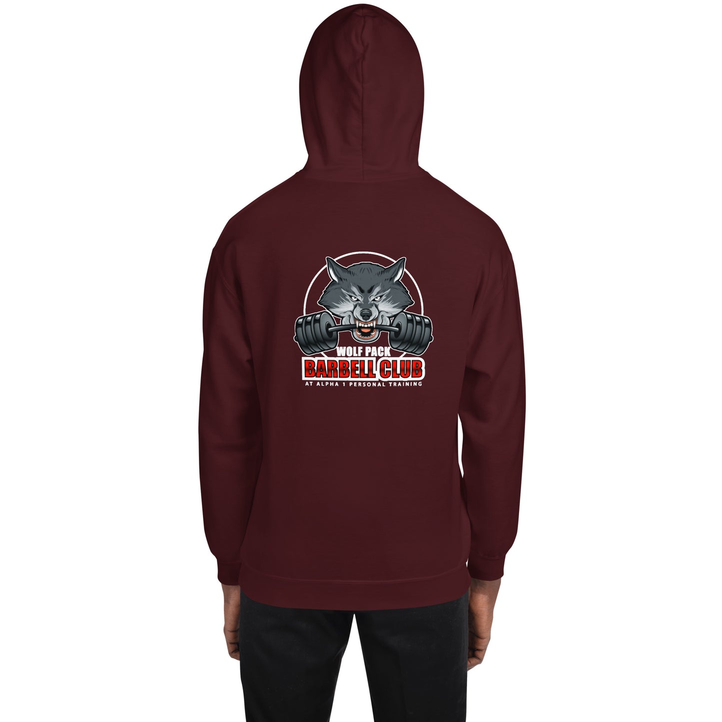 Barbell Club Graphic Pullover Hoodie for Men