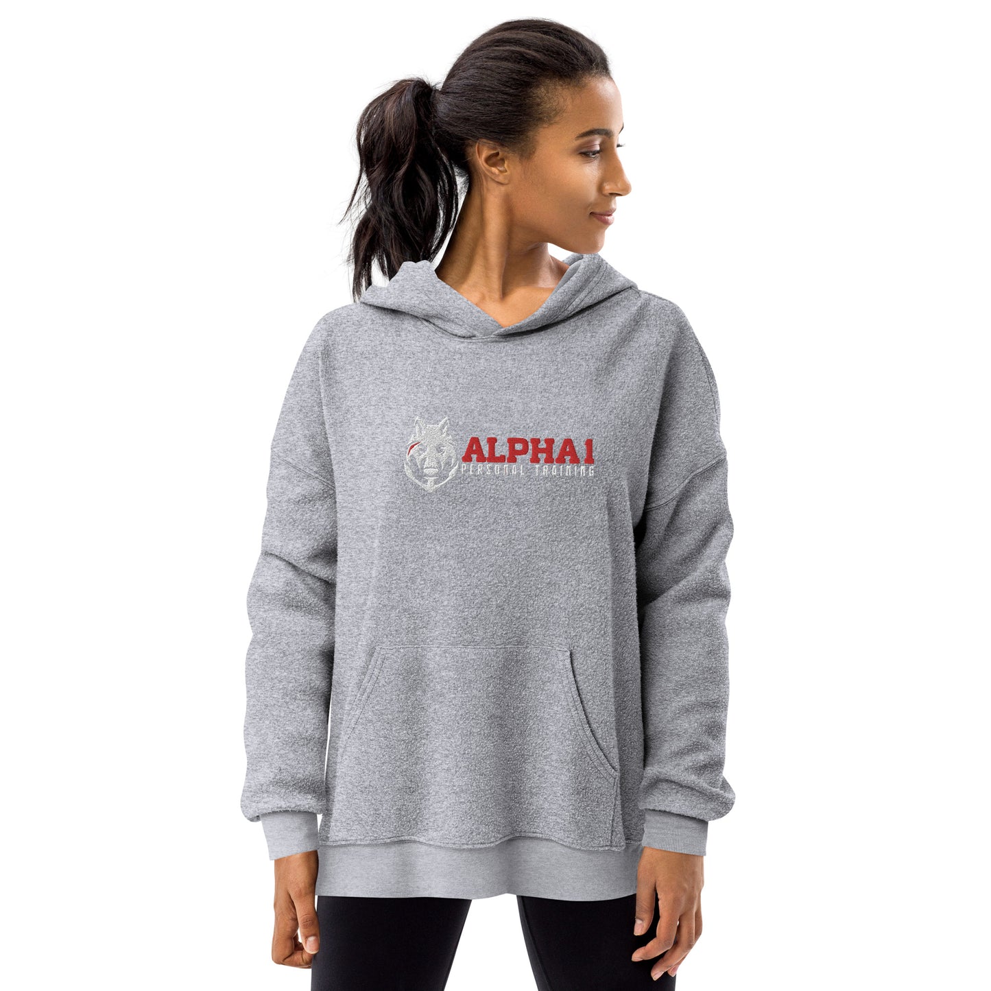 Alpha 1 Personal Training Sueded Fleece Graphic Hoodie For Women