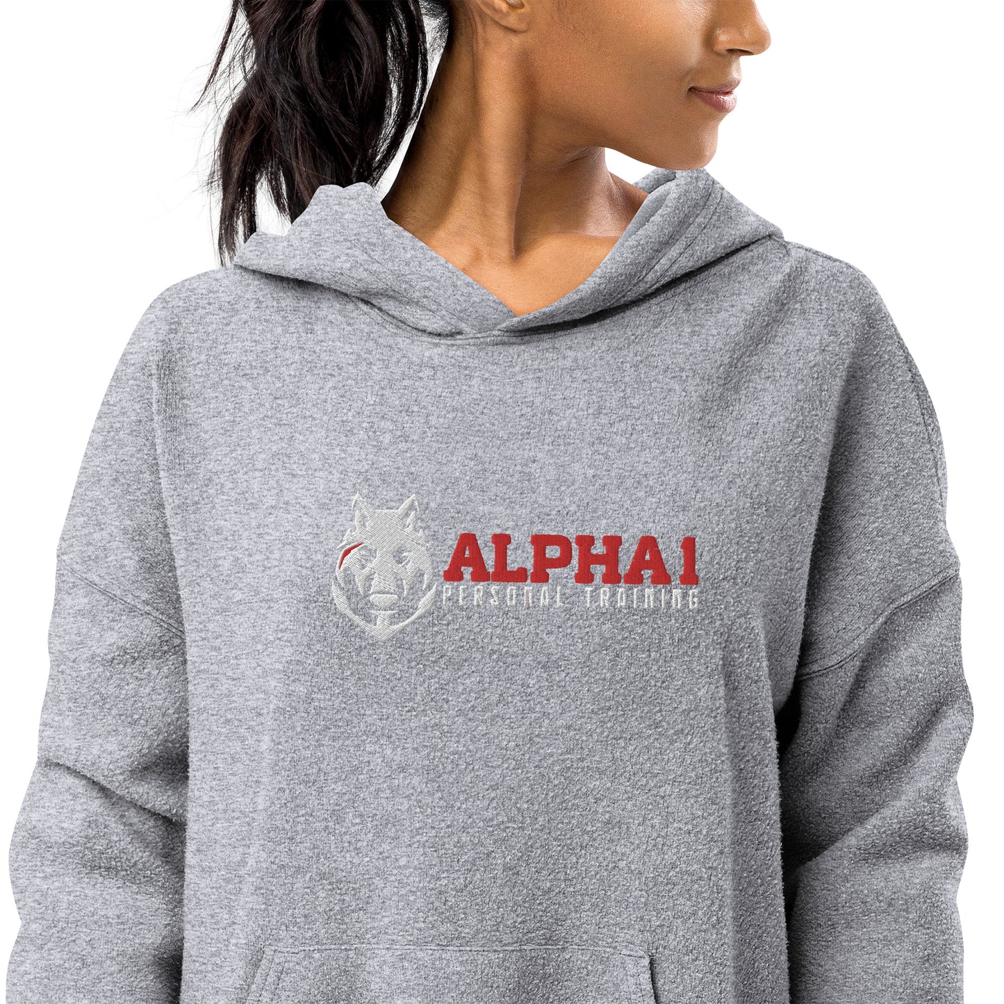 Alpha 1 Personal Training Sueded Fleece Graphic Hoodie For Women