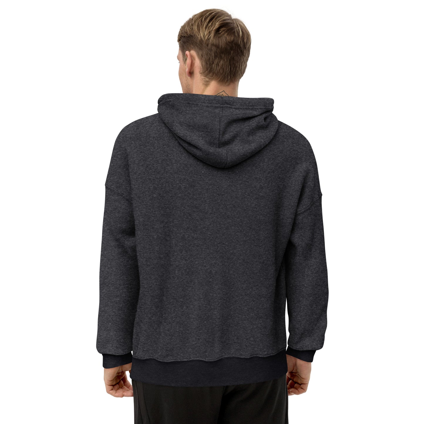 Unisex sueded fleece hoodie