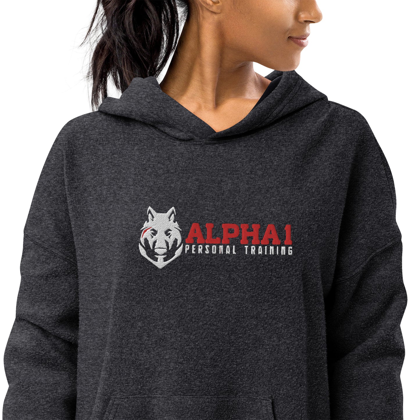 Alpha 1 Personal Training Sueded Fleece Graphic Hoodie For Women