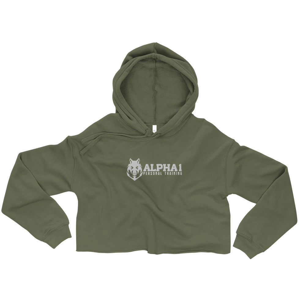 Alpha 1 Personal Training Ladies Crop Top Hoodie