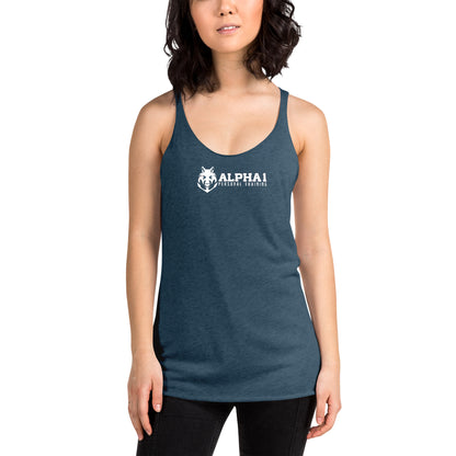 I Wasn't Born With It Printed Racerback Tank Top For Women