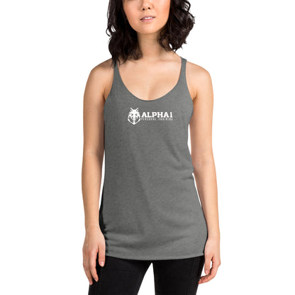 I Wasn't Born With It Printed Racerback Tank Top For Women