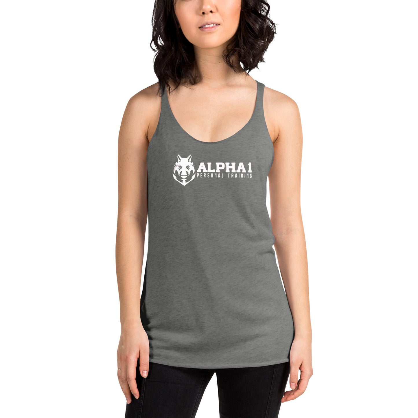 Alpha 1 Personal Training Basic Women's Racerback Tank Top