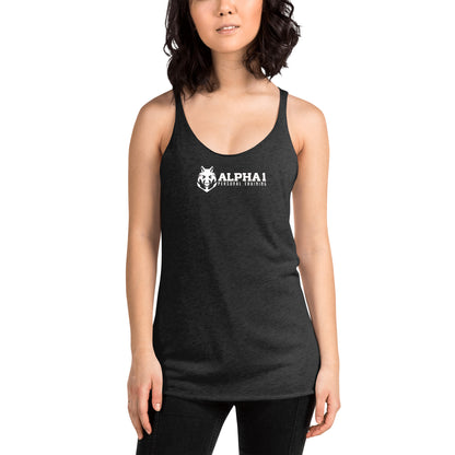 I Wasn't Born With It Printed Racerback Tank Top For Women