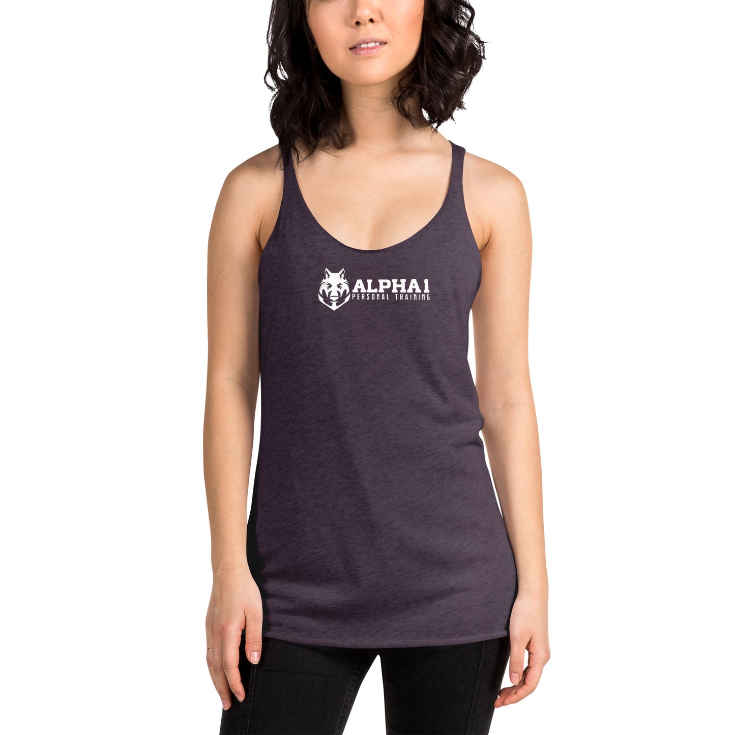 I Wasn't Born With It Printed Racerback Tank Top For Women