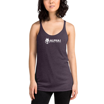 I Wasn't Born With It Printed Racerback Tank Top For Women